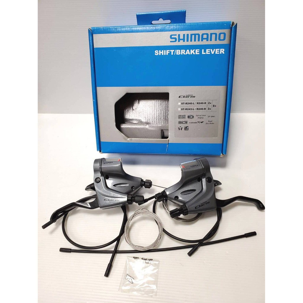 即納】 SHIMANO(シマノ) STIレバー Claris ST-2400 左右セット