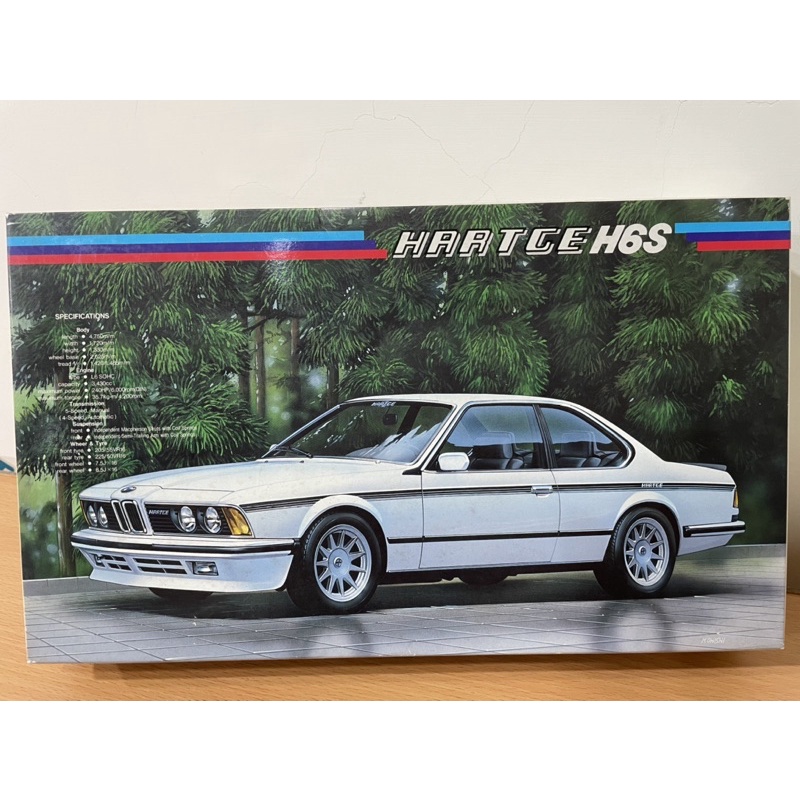 富士美模型車 FUJIMI EM15 EM版 BMW HARTGE H6S(635csi) 1987製