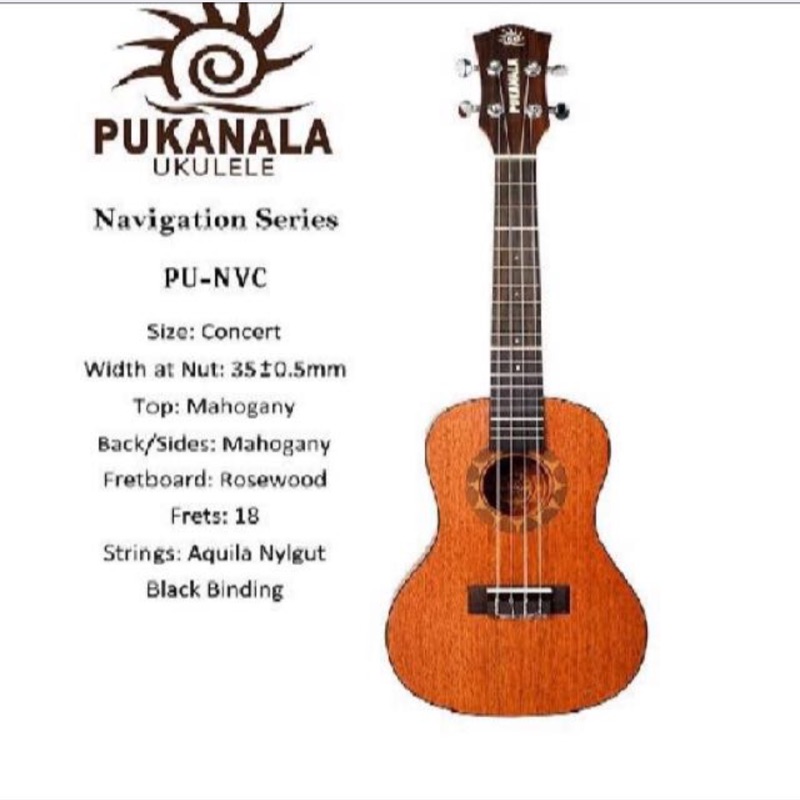 航海系列 Pukanala Ukulele PUNVC 23吋 附贈調音器 譜 背帶 可面交宅配 蝦皮購物