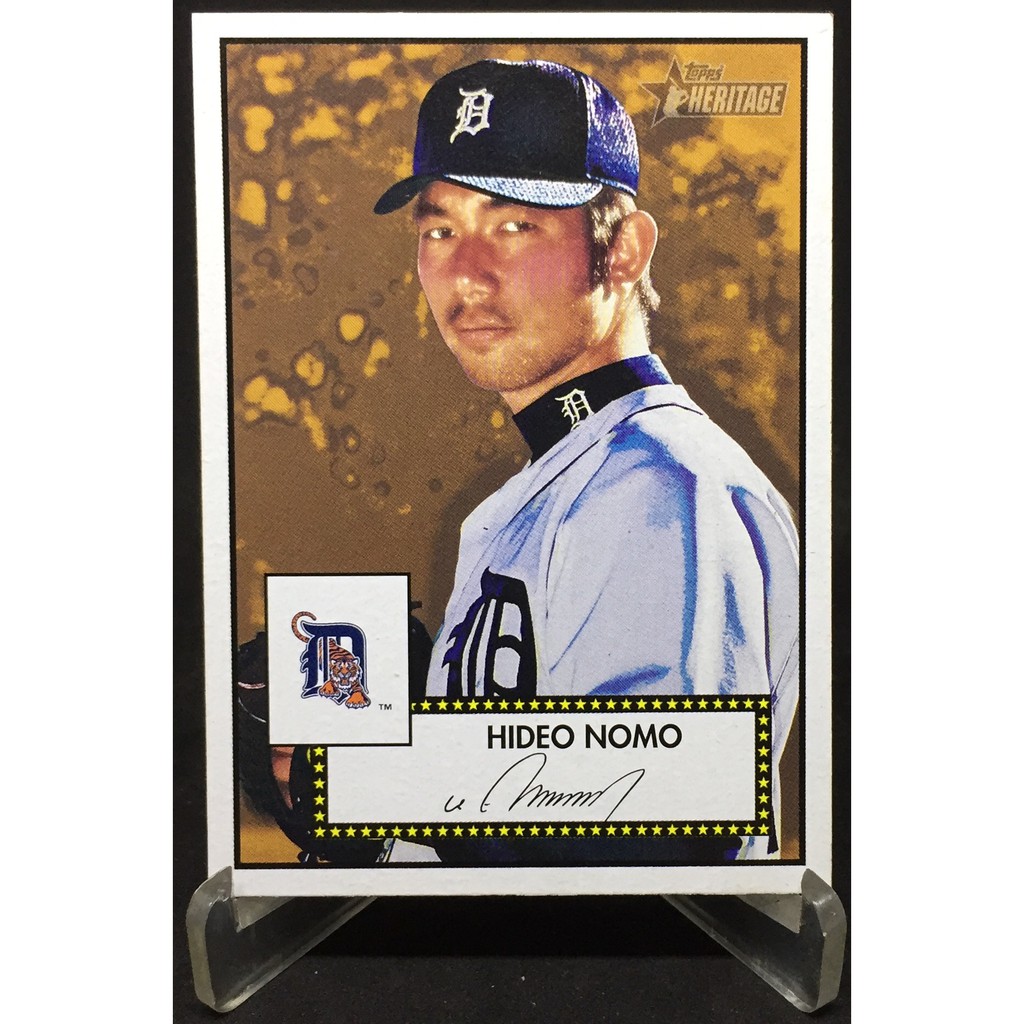 野茂英雄HIDEO NOMO 大聯盟棒球卡2001 TOPPS HERITAGE #165 老虎隊K