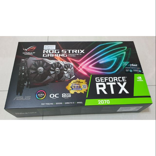 二手華碩ROG-STRIX-RTX2070-O8G-GAMING 顯示卡| 蝦皮購物