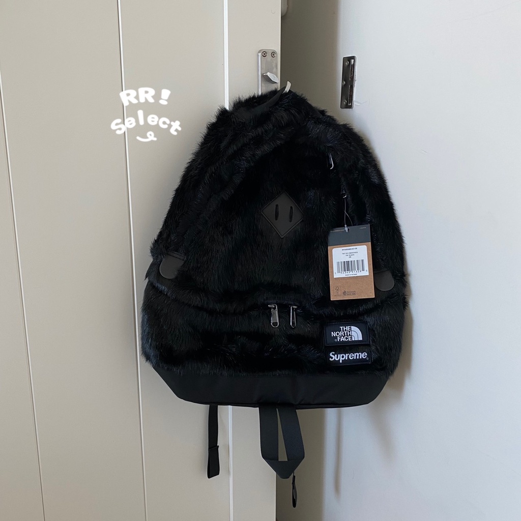 RRselect Supreme The North Face Faux Fur Backpack Black