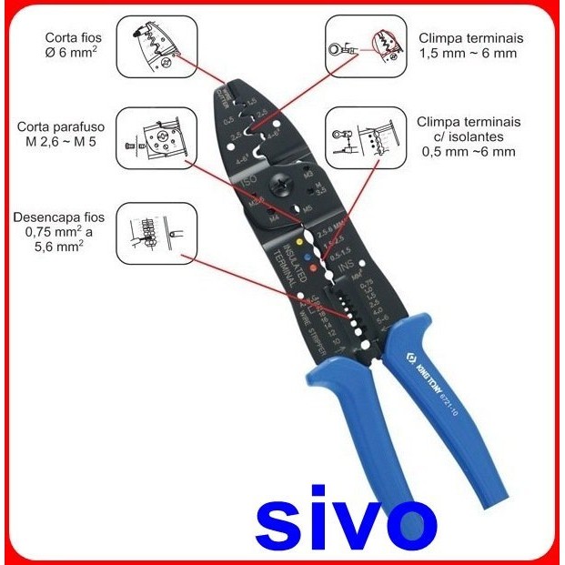 KING TONY 6721-10 壓接絕緣端子 壓接剝線鉗 壓接鉗 切斷電線 壓著端子鉗 6721 | 蝦皮購物