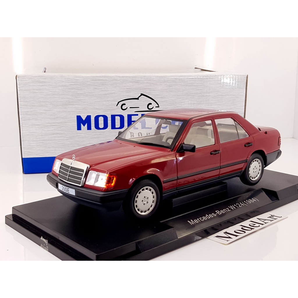 Miniature MERCEDES-BENZ 260E (W124) 1984 Bleu foncé MODELCAR MOD18411