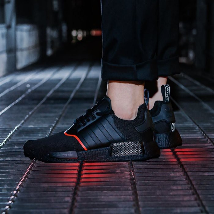 Adidas nmd shop black and orange