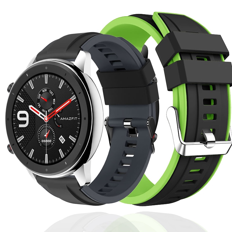 華米Amazfit GTR 4 錶帶硅膠Amazfit GTR 47mm 42mm 表带| 蝦皮購物