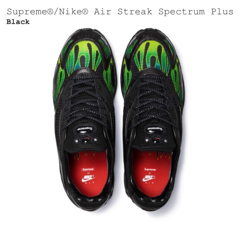 Supreme X Nike Air Streak Spectrum Plus Black 聯名火焰| 蝦皮購物