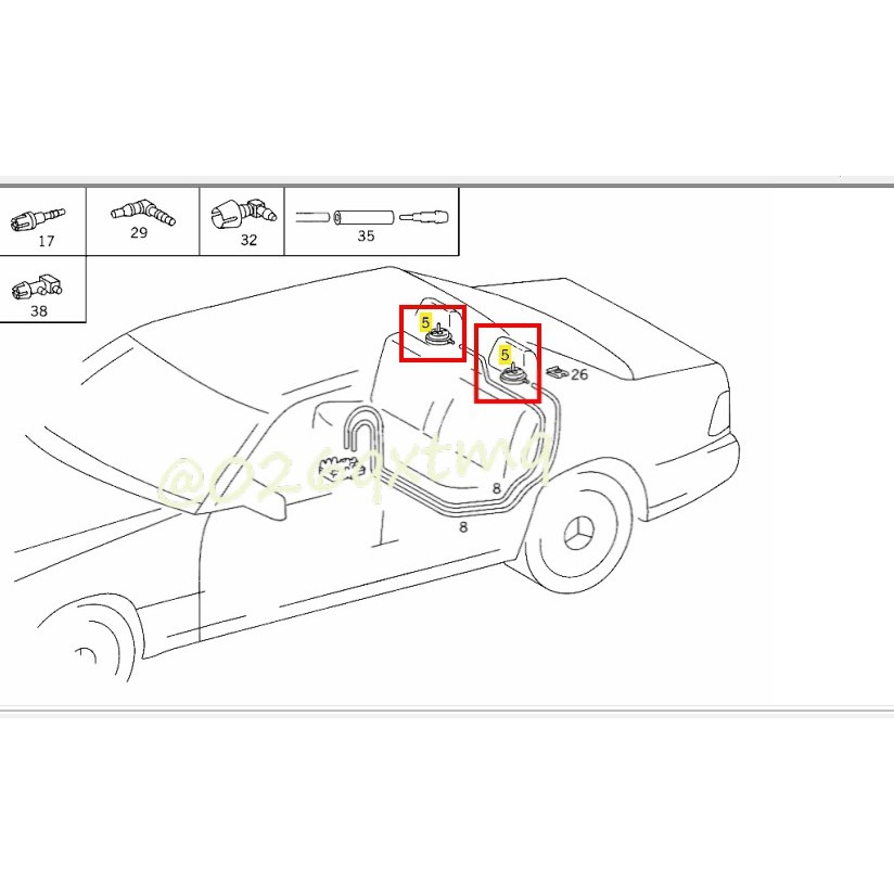【恆偉】原廠 BENZ A1408004575 真空閥 後頭枕/L=R W140 | 蝦皮購物