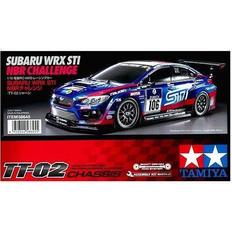 萬象遙控模型TAMIYA 58645 SUBARU WRX STI NBR 1/10 電動房車套件(TT02