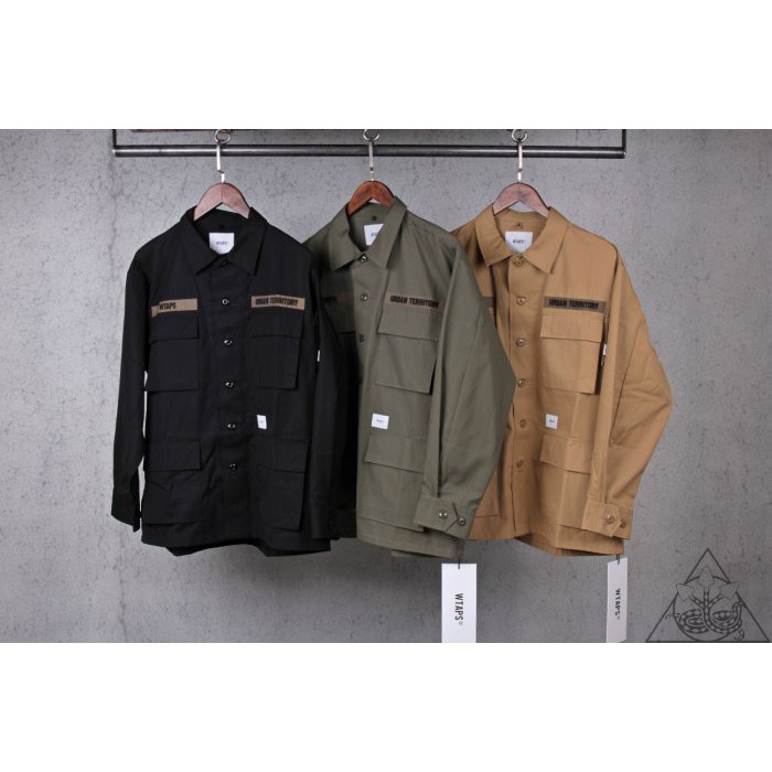 HYDRA】Wtaps Jungle 02 LS / Cotton Ripstop 口袋襯衫軍襯衫