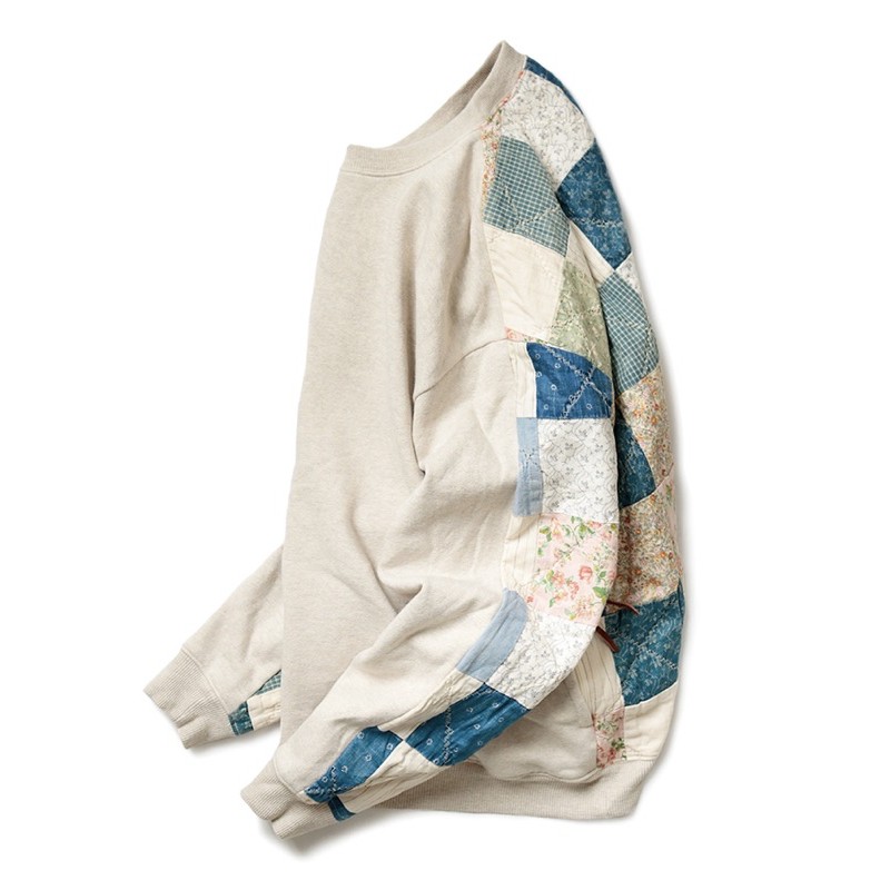 KAPITAL（キャピタル）裏毛×アメリカンキルト 2TONE BIGスウェット