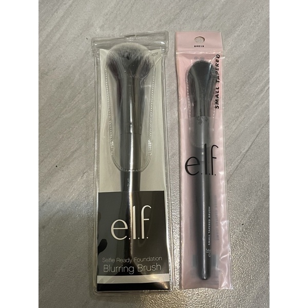E.L.F brush 刷具 柔焦粉底刷+小錐形刷（共兩支） | 蝦皮購物