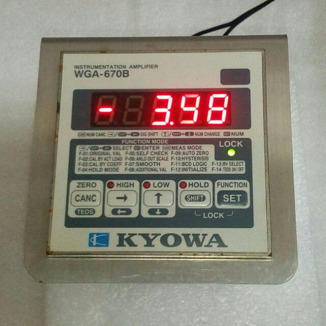 🌞二手現貨 共和 KYOWA 信號放大器 WGA-670B WGA-670B-0 + 固定架 工業用應變感測器指示器