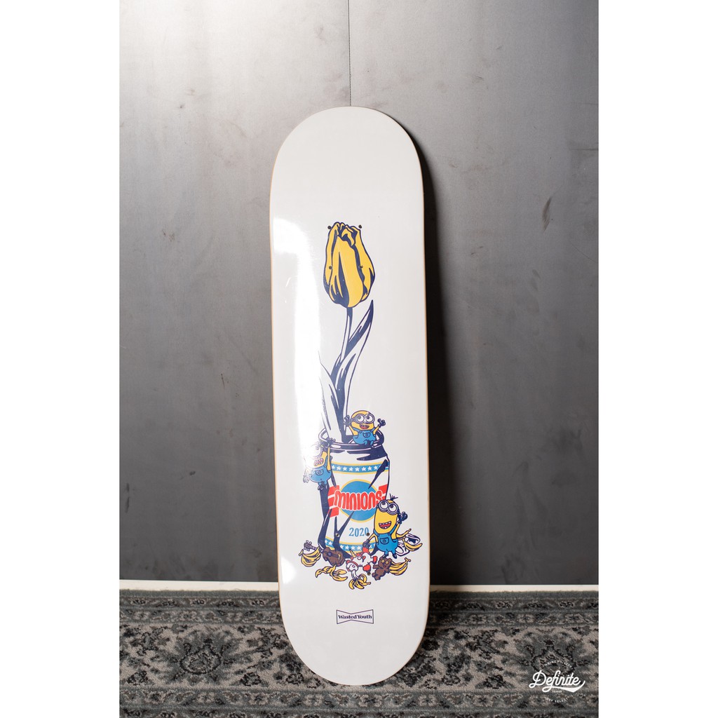 Definite』VERDY X MINIONS x Wasted Youth Skateboard 滑板小小兵花