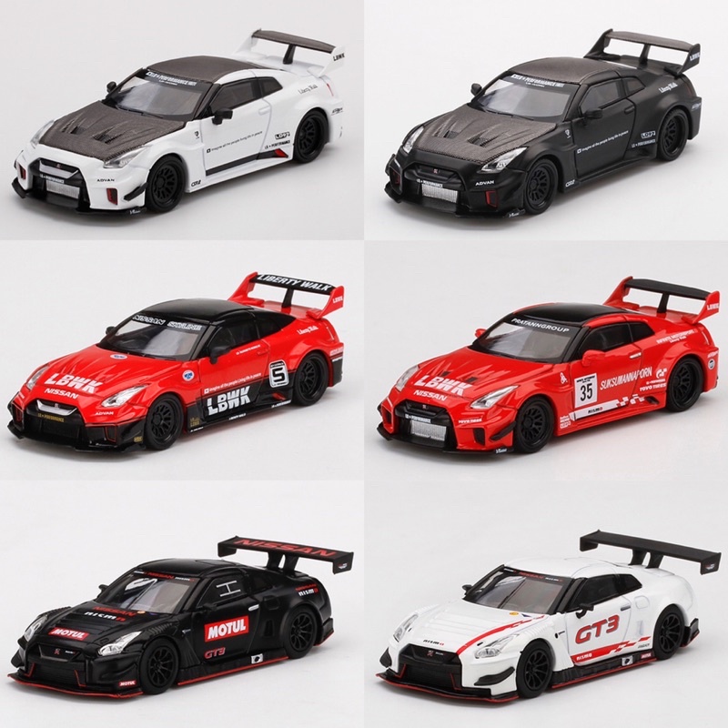 正版授權1/64 Nissan GT-R R35 X LBWK MINI GT 合金模型車| 蝦皮購物