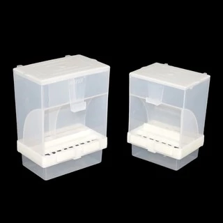 鳥自動餵食器 懸掛式 防濺 鸚鵡食品容器（1個）