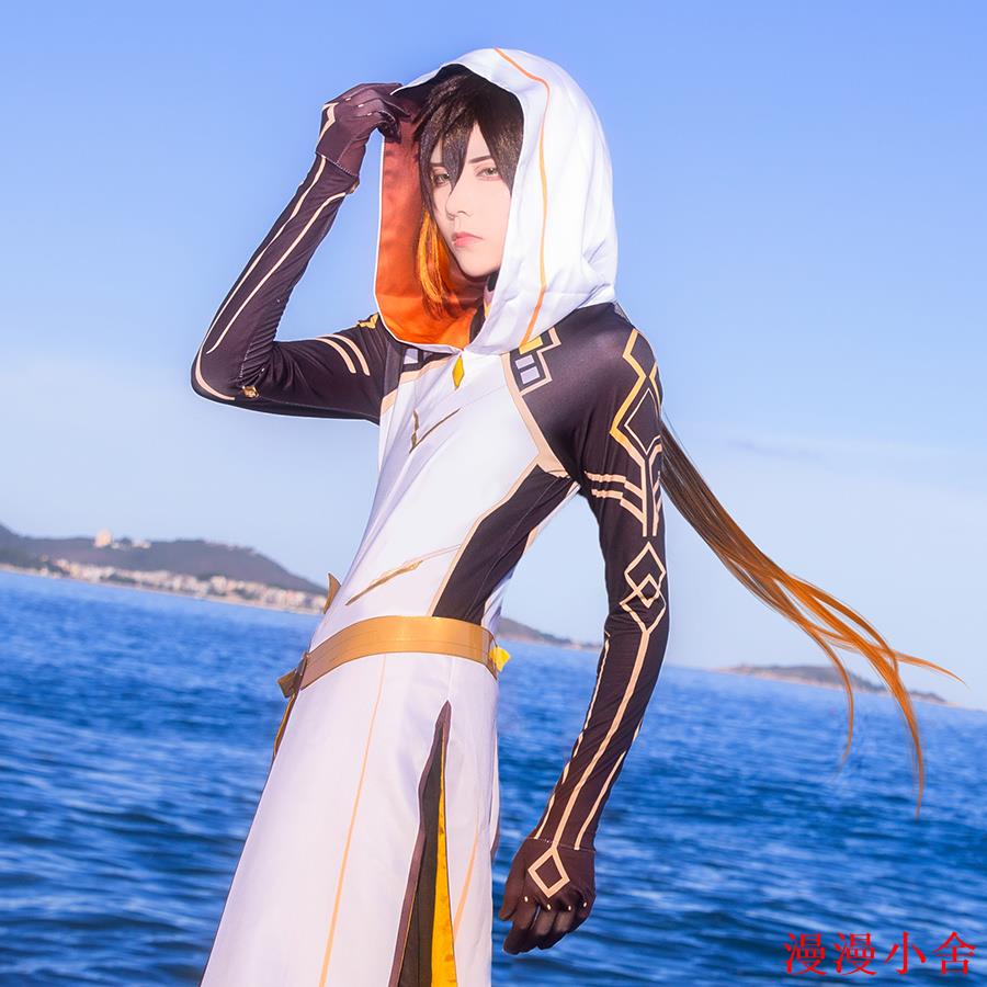 ✨原神cos服鐘離神裝cos摩拉克斯cos全套cosplay服裝男| 蝦皮購物