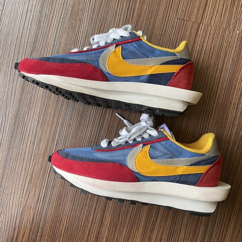 Sacai x Nike LDWaffle 黑白灰粉綠二手正品球鞋藍紅黃配色25cm | 蝦皮購物