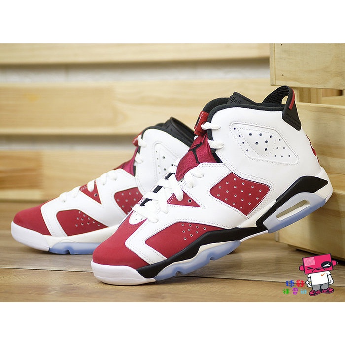 球鞋補習班NIKE AIR JORDAN 6 RETRO GS CARMINE OG 胭脂紅女384665-106