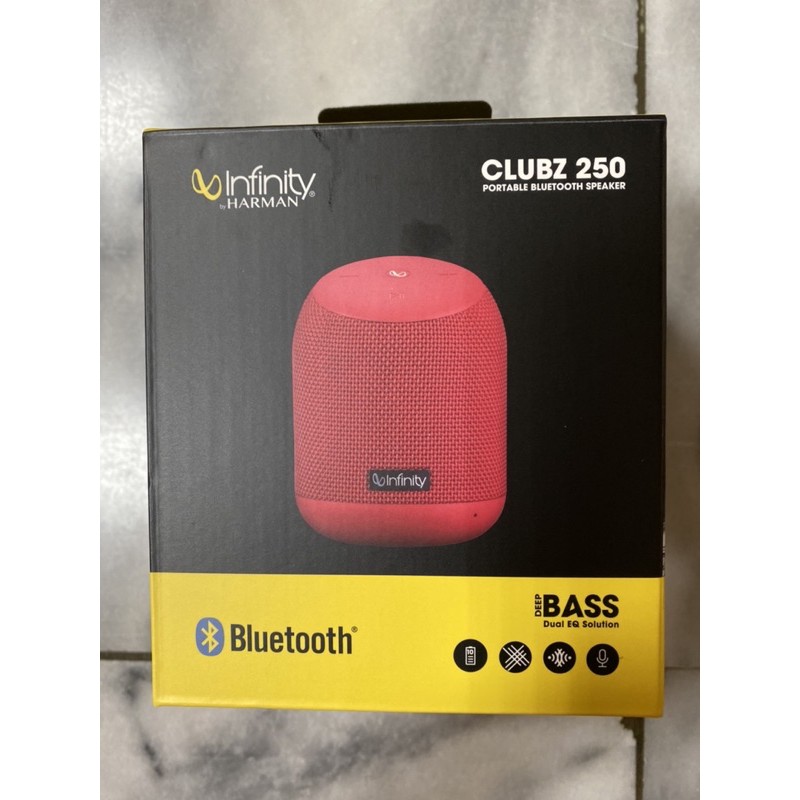 數位小兔【Infinity Clubz 250 可攜式藍牙喇叭 紅】防水 音箱 十小時 USB 便攜式 立體聲 | 蝦皮購物