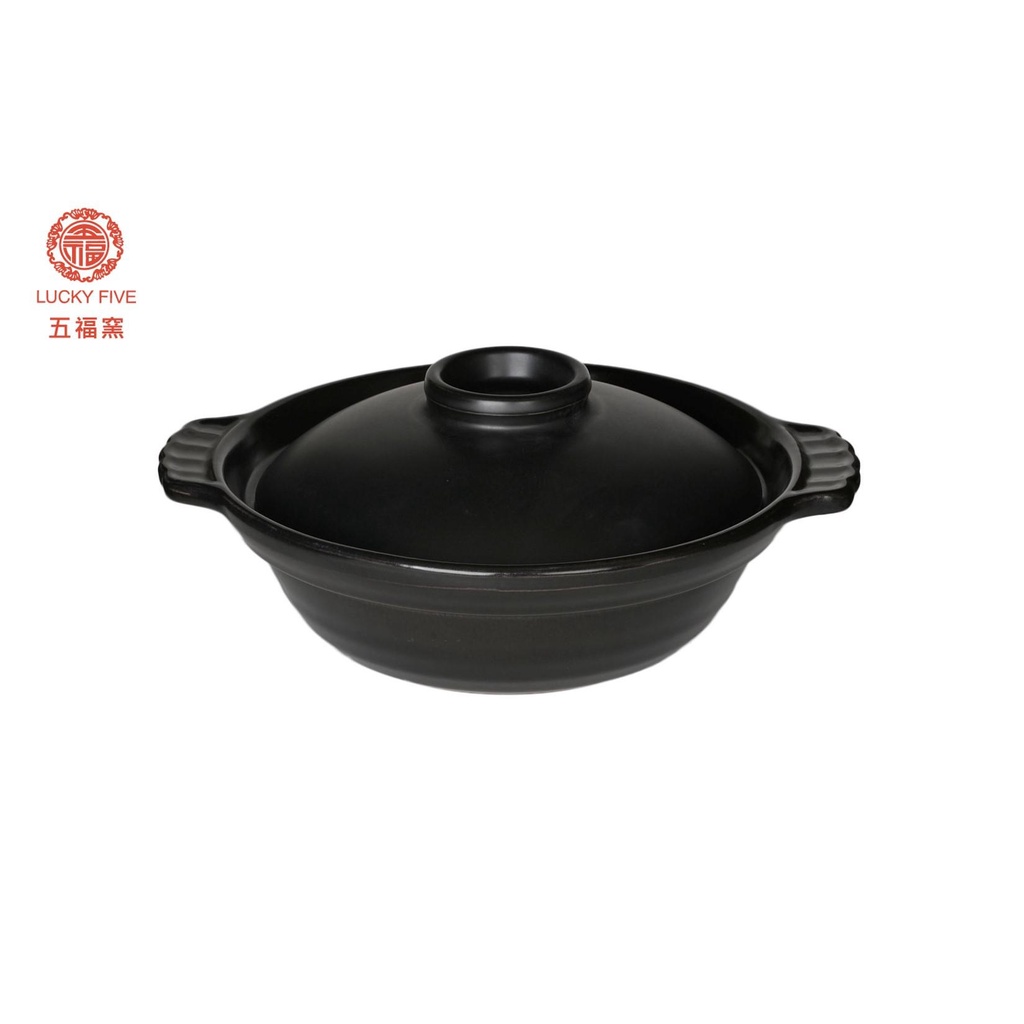 MIT-五福窯耐高溫砂鍋陶瓷鍋1500cc 約2-3人份#砂鍋#陶鍋#燉鍋