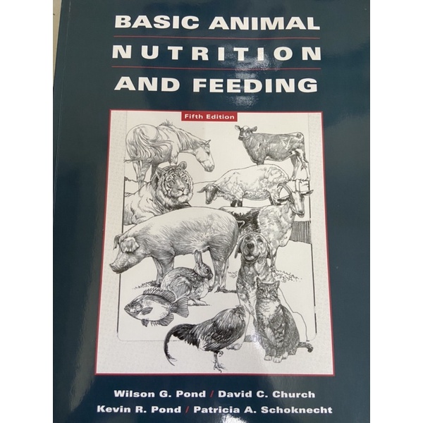 basic animal nutrition and feeding 基礎 動物 營養學 fifth edition 蝦皮購物