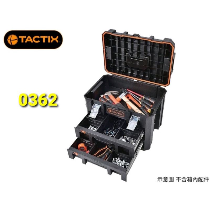 TACTIX TX-0367 可分離式多用套裝工具箱TACTIX工具箱比牧田四號箱大非