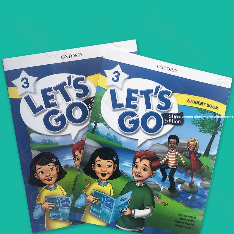 現貨/點讀版牛津少兒英語let's go 第五版全套教材1-6 全16冊+8練習冊