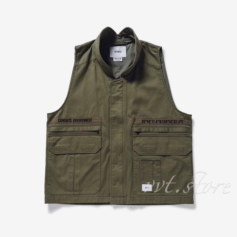 WTAPS 21SS REP / VEST / COTTON. TWILL 戰術口袋背心外套| 蝦皮購物