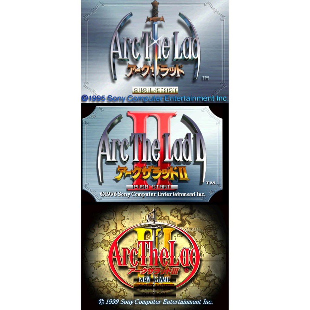 PS PlayStation 妖精戰士1~3 Arc the Lad I~III 亞克傳承日文版遊戲 