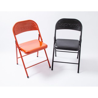 全新限量免運20FW Supreme Metal Folding Chair 折疊椅金屬座椅靠背