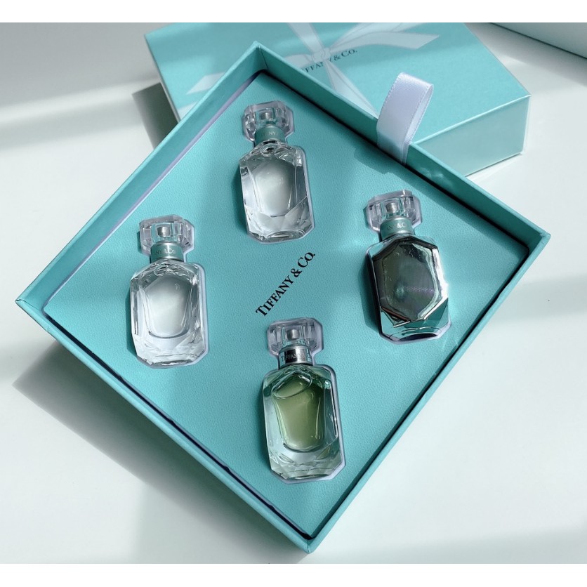 Tiffany & Co.蒂芙尼香水四件套5ml*4 小香迷你香水Q版香水香水禮盒套裝