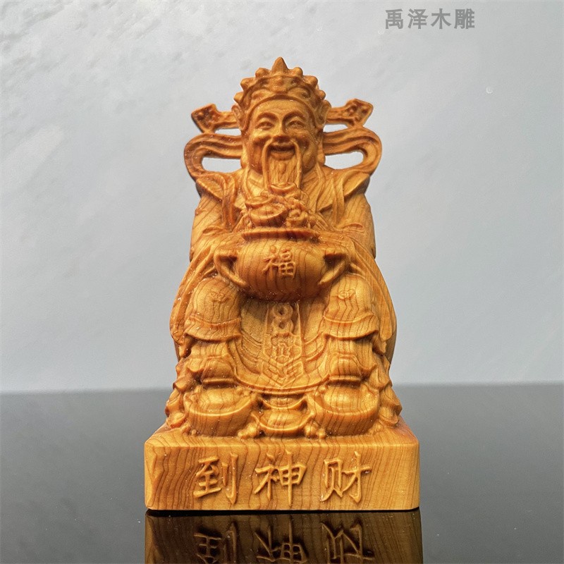 天然木・七福神・彫刻・置物・No.140811-39