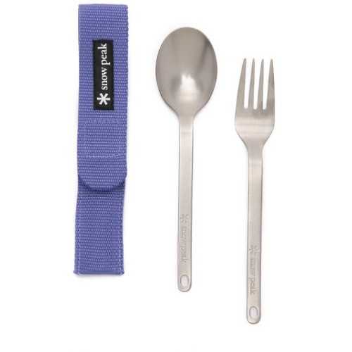 Snow Peak Titanium Fork & Spoon 鈦金屬叉匙組 SCT-002 | 蝦皮購物