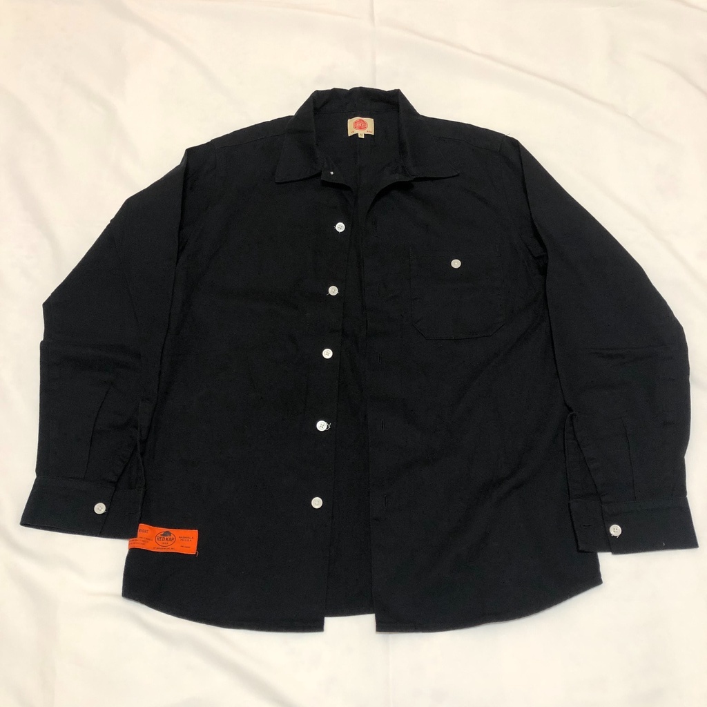 美國 Red Kap 工作襯衫 work shirt black 橘標 長袖 黑色 RN15220 | 蝦皮購物