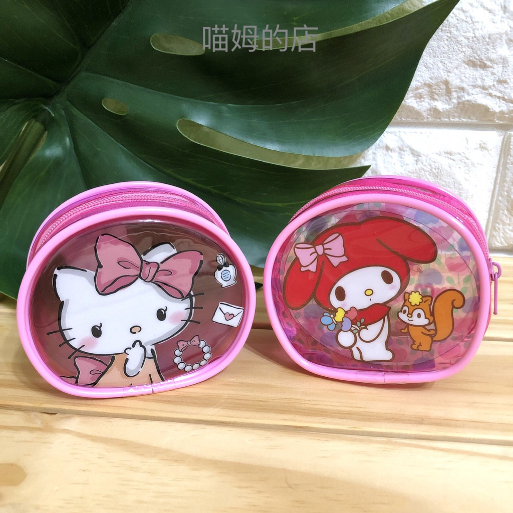 【喵姆的店】Hello Kitty 凱蒂貓 / My Melody 美樂蒂 橢圓零錢置物包 萬用包 收納包 全新正版 | 蝦皮購物