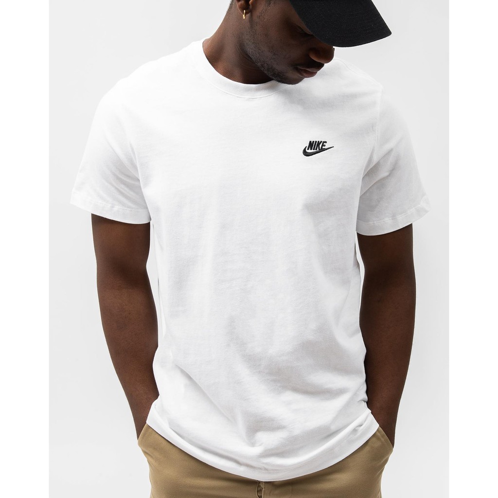 ☆CHIN代購☆NIKE NSW TEE 黑色白色刺繡電繡圓領短T AR4999 FV0376-010