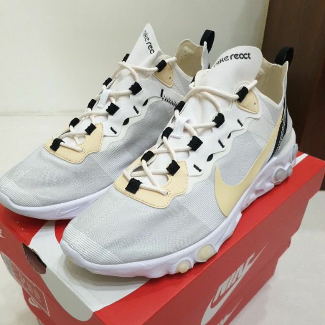 二手NIKE REACT ELEMENT55 US6.5、US11.5 BQ6166-101 | 蝦皮購物