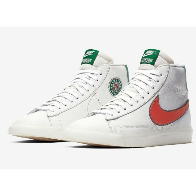 NIKE STRANGER THINGS BLAZER MID白綠橘怪奇物語CJ6101-100 us10/10.5