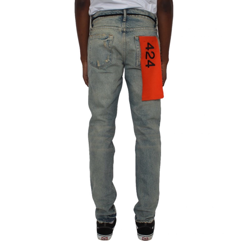 限時代購售完無補424 fourtwofour on fairfax denim jeans w32最後一條 帽踢 短袖