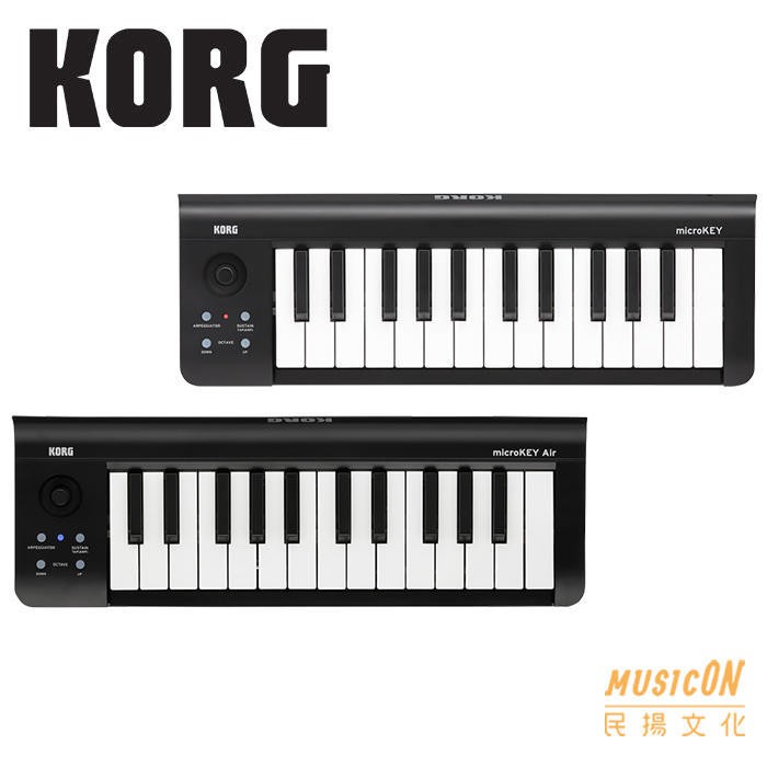 民揚樂器】MIDI鍵盤控制器KORG microkey 2 25鍵主控鍵盤USB/Air版micro