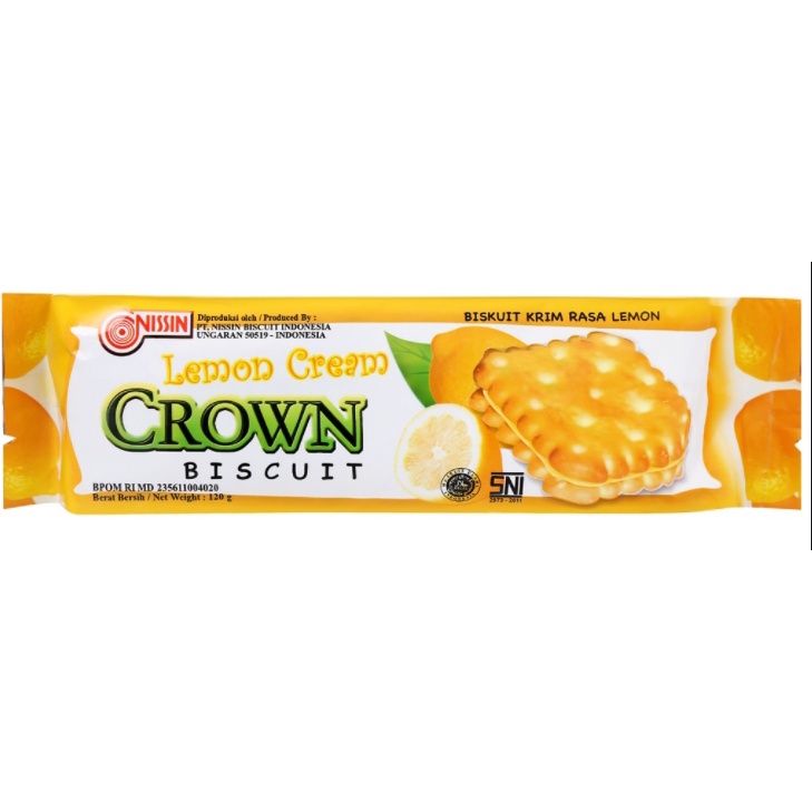 NISSIN CROWN LEMON CREAM BISKUIT 檸檬夾心餅乾 | 蝦皮購物