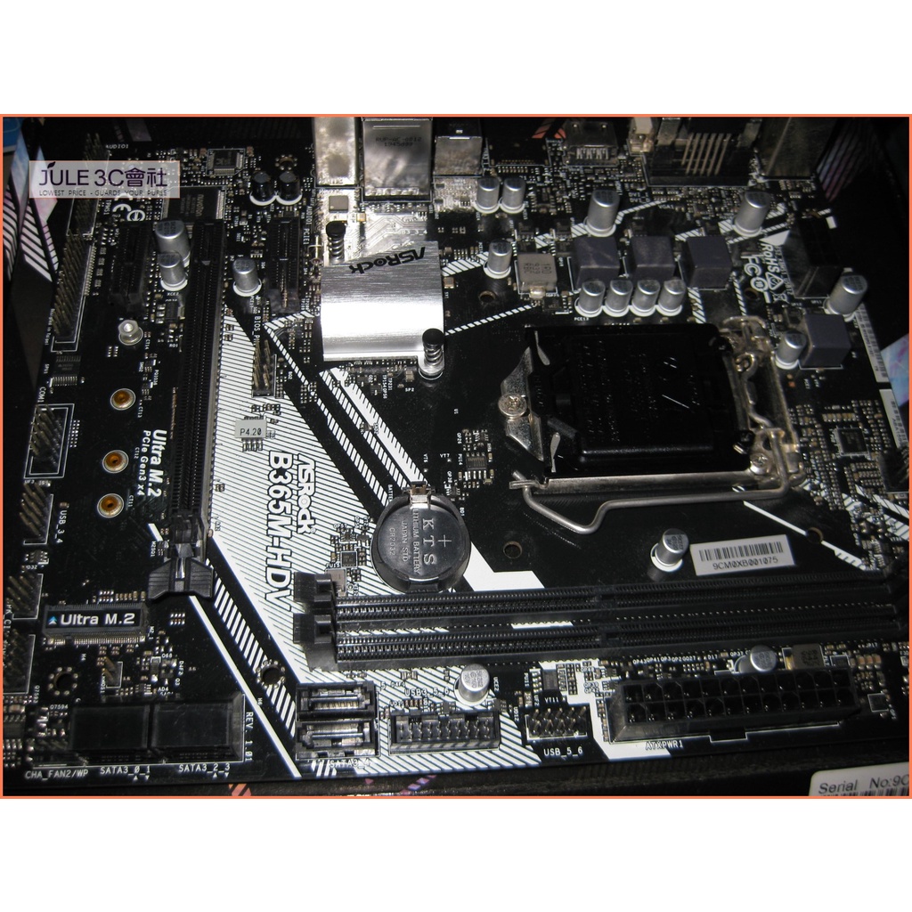 JULE 3C會社-華擎ASROCK B365M-HDV B365/八九代/M2/三螢幕輸出/MATX