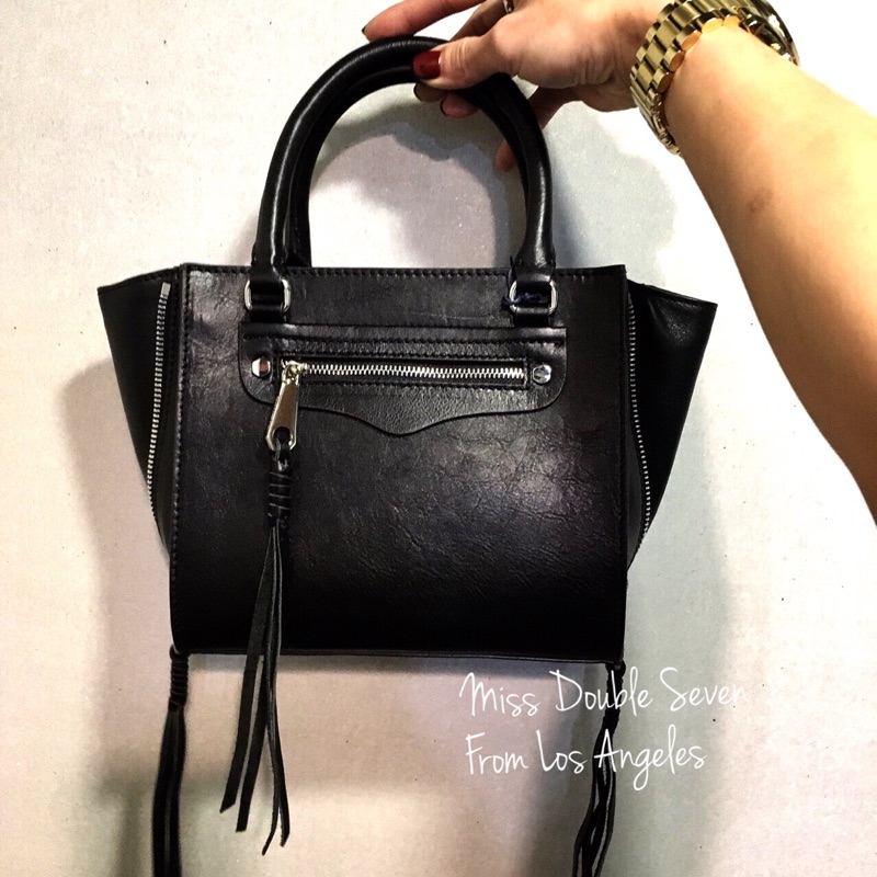 Rebecca minkoff side zip mini regan tote sale