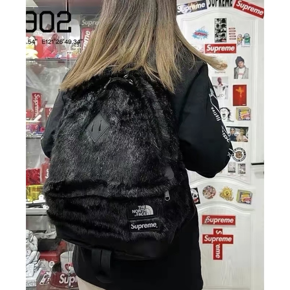 Supreme north face 2024 faux fur backpack