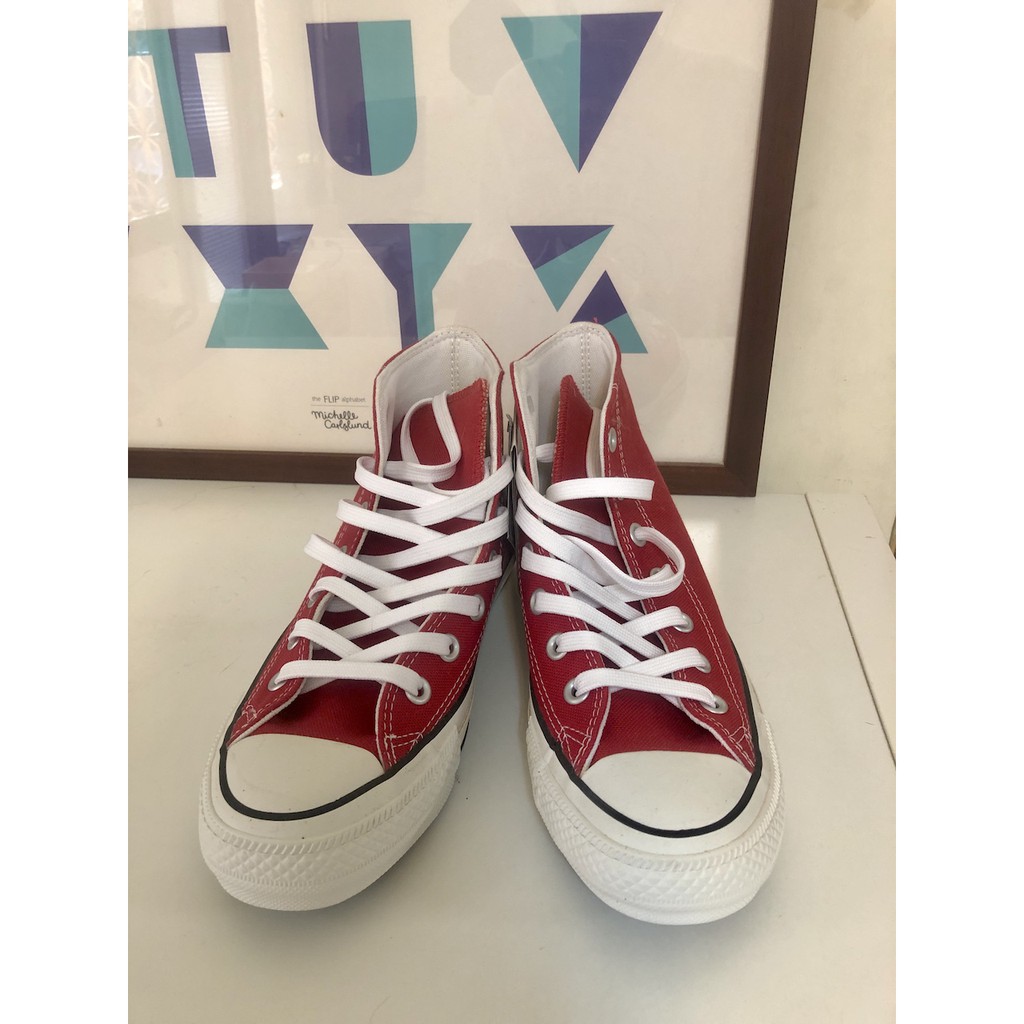 converse Chuck Taylor All Star 日本100年紀念版紅色24.5cm | 蝦皮購物