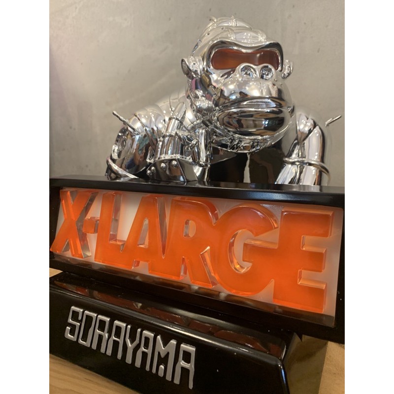 XLARGE x SORAYAMA 空山基ROBOT GORILLA 機器人猩猩桌燈限量700 編號無