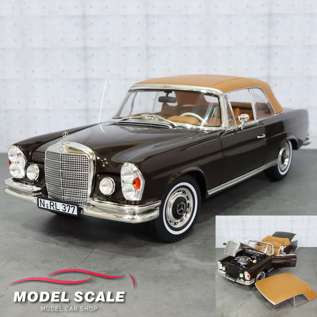 【模例】敞篷可拆 Norev 1/18 Mercedes-Benz 280 SE Cabriolet 棕 | 蝦皮購物