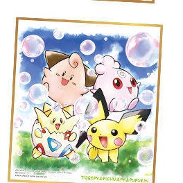 BANDAI 日版盒玩精靈寶可夢神奇寶貝Pokemon 色紙ART2 ART 第2彈水彩風