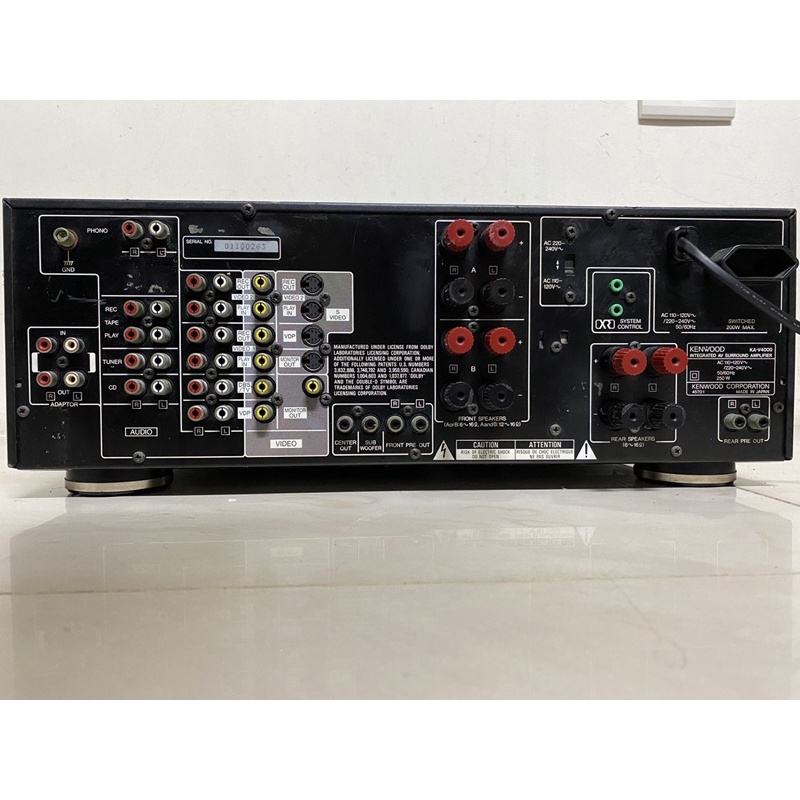 Kenwood ka v4000 環繞/綜合擴大機聽音樂的好聲音~日本製造有黑膠輸入